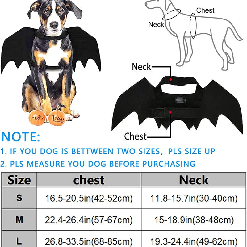 Halloween Costume for Dogs Pet Bat Wings Cat Dog Bat Costume Wings Dress Up Pet Accessories Party Pet Costume Puppy Wing